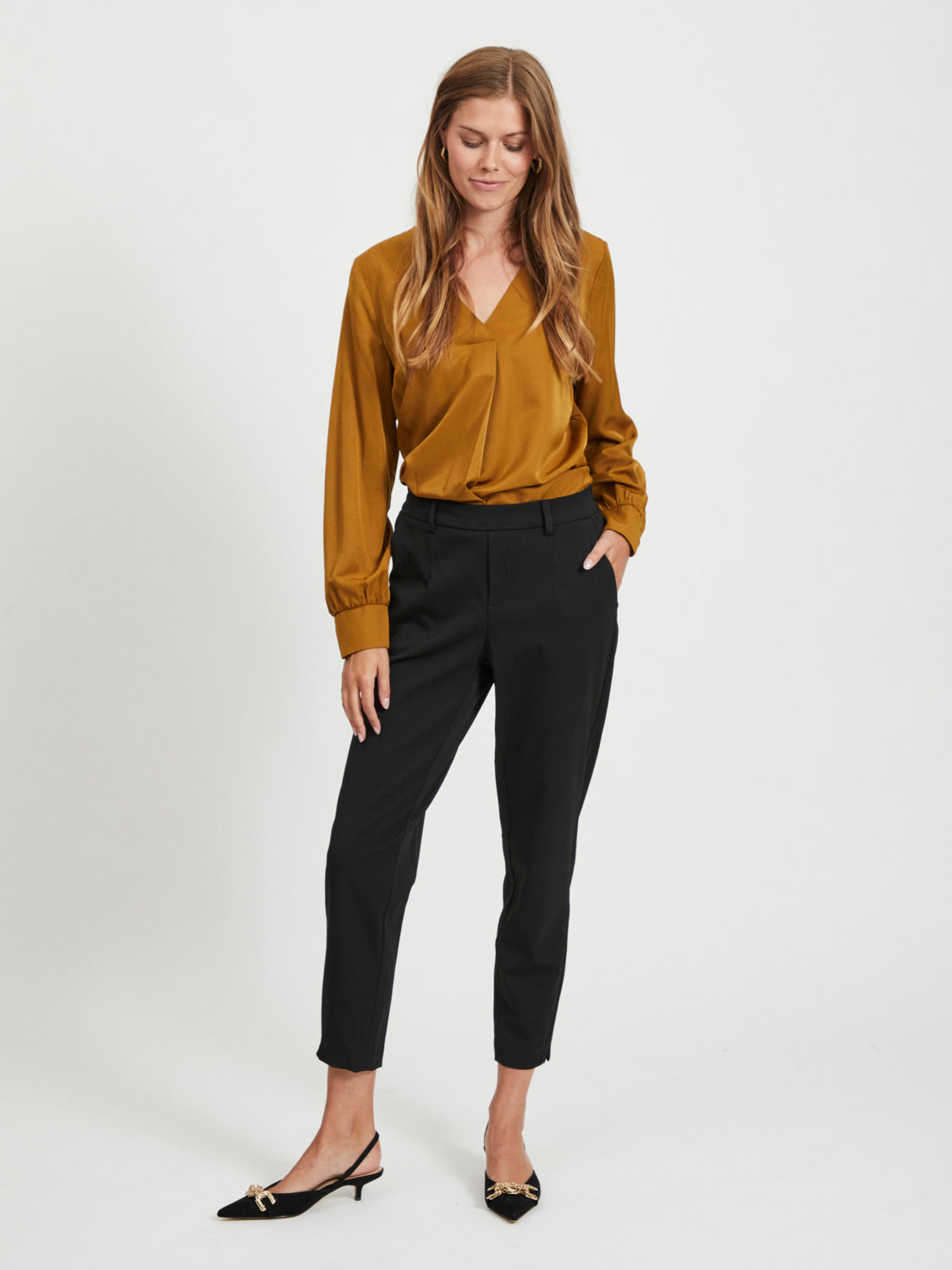 OBJLISA SLIM PANT NOOS Housut