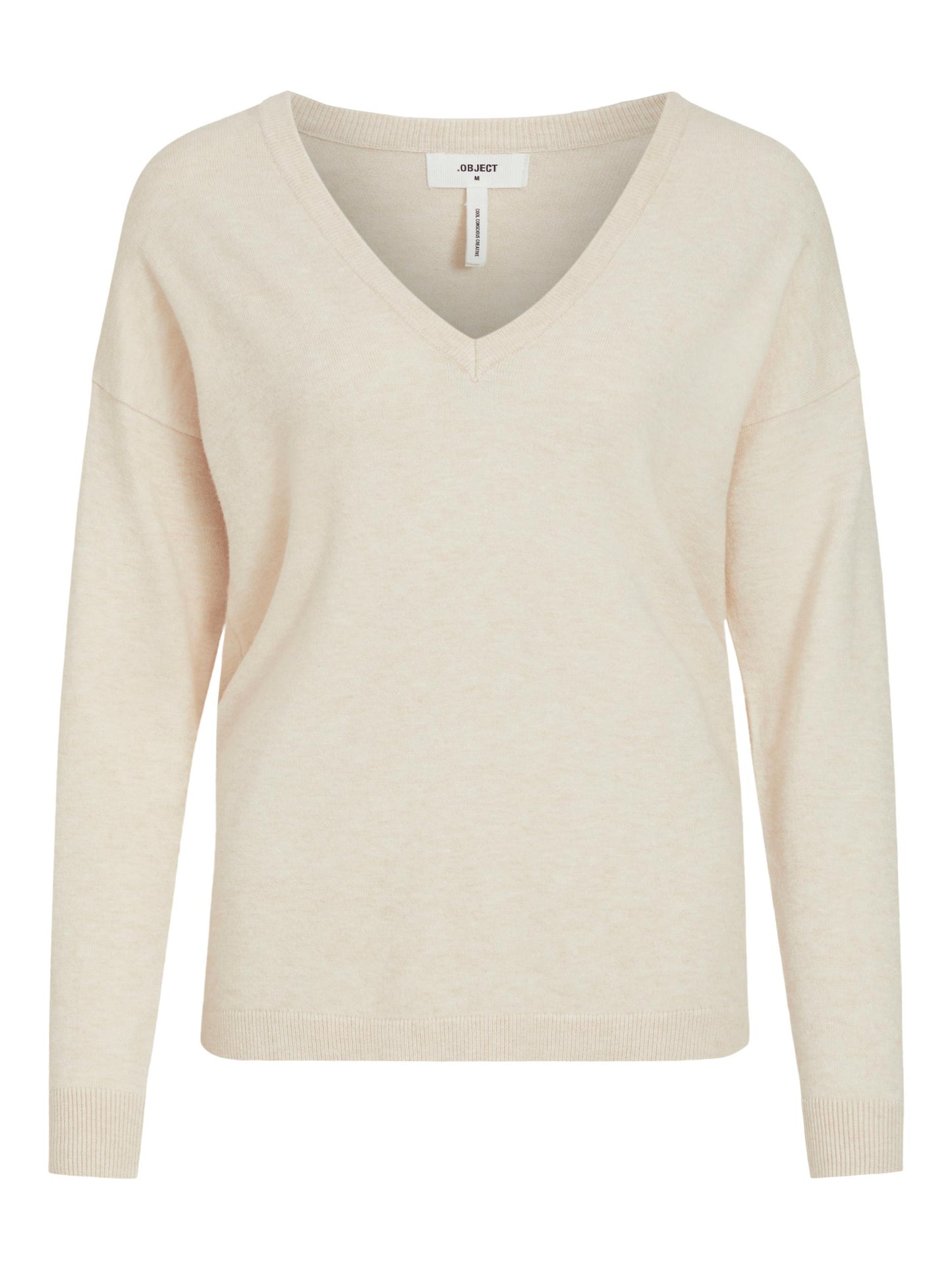 OBJTHESS L/S V-NECK KNIT PULLOVER NOOS Neule