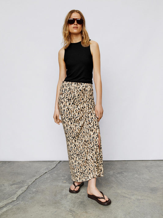 OBJMONI STEPHANIE MAXI SKIRT Hame