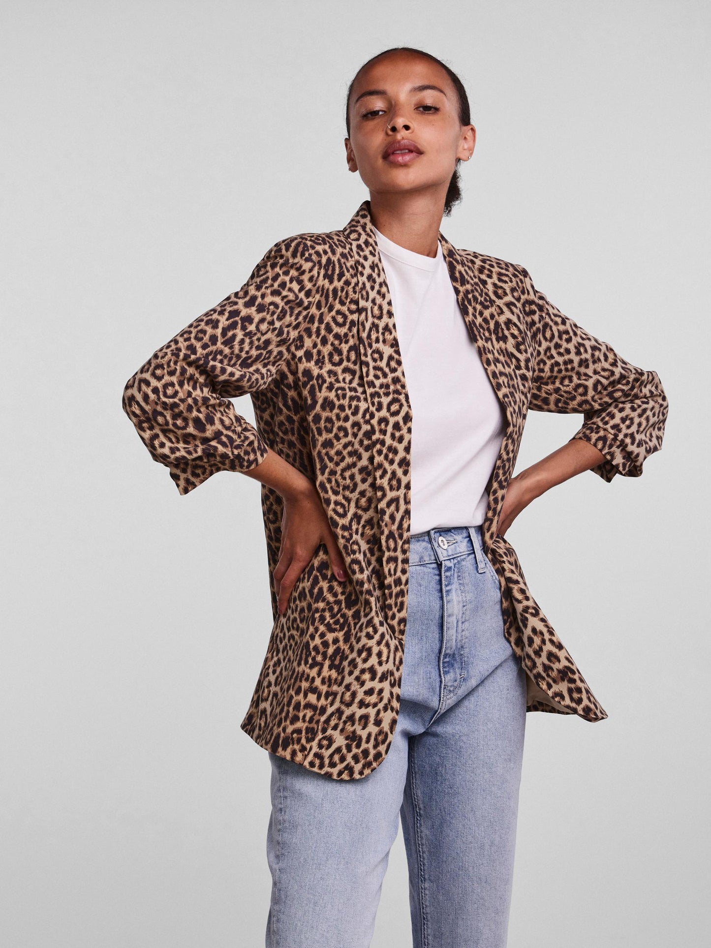 PCBOSS 3/4 PRINTED BLAZER NOOS- Bleiseri