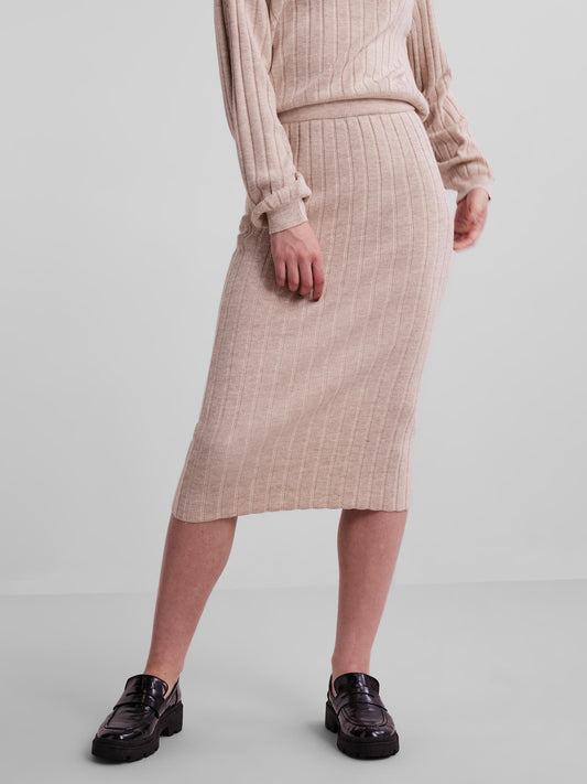 PCVIANA HW MIDI KNIT SKIRT Hame