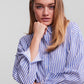 PCFILLU LS OVERSIZED SHIRT D2D Paita