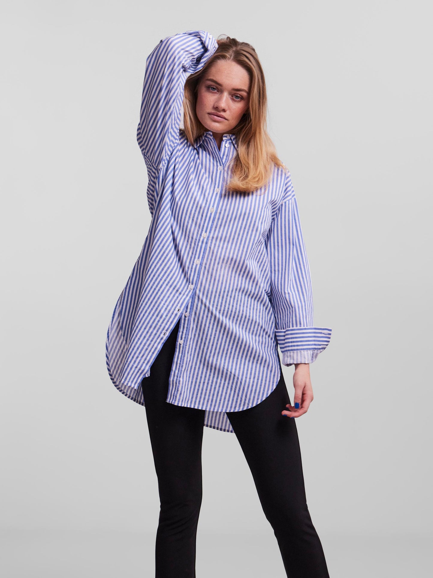 PCFILLU LS OVERSIZED SHIRT D2D Paita