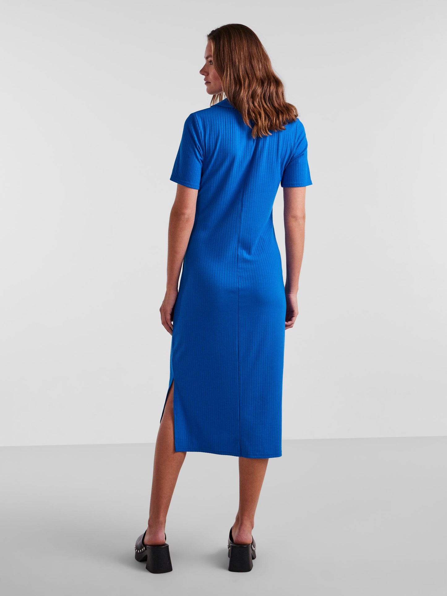 PCKYLIE SS POLO MIDI DRESS NOOS Trikoomekko