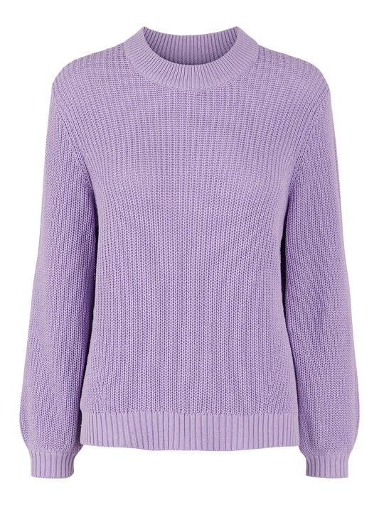 PCOLIVIA LS O-NECK KNIT BC Neulepusero