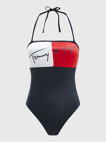 TOMMY HILFIGER CHEEKY BANDEAU ONE PIECE Uimapuku