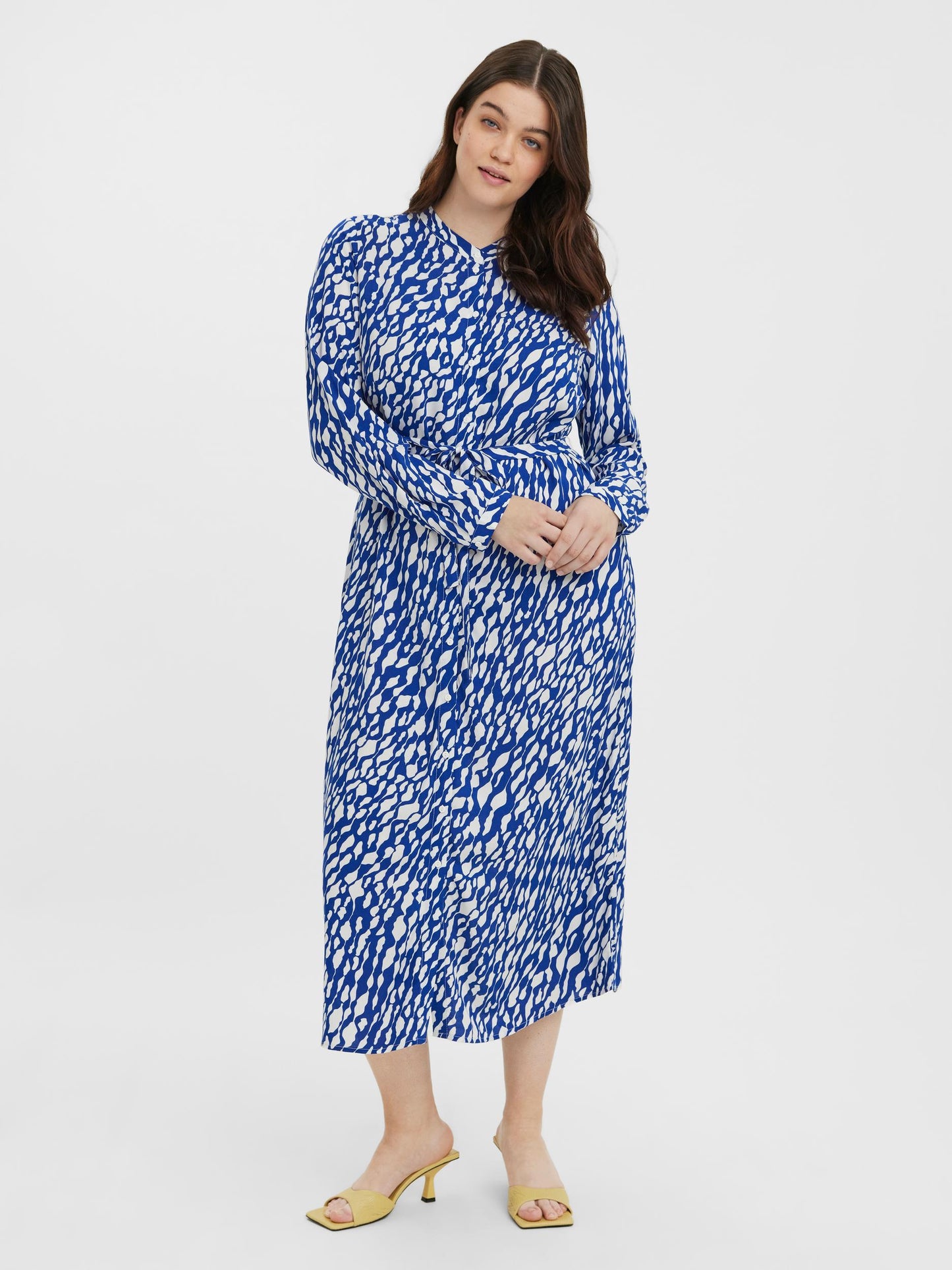 VMEASY LS LONG SHIRT DRESS CURVE Maximekko