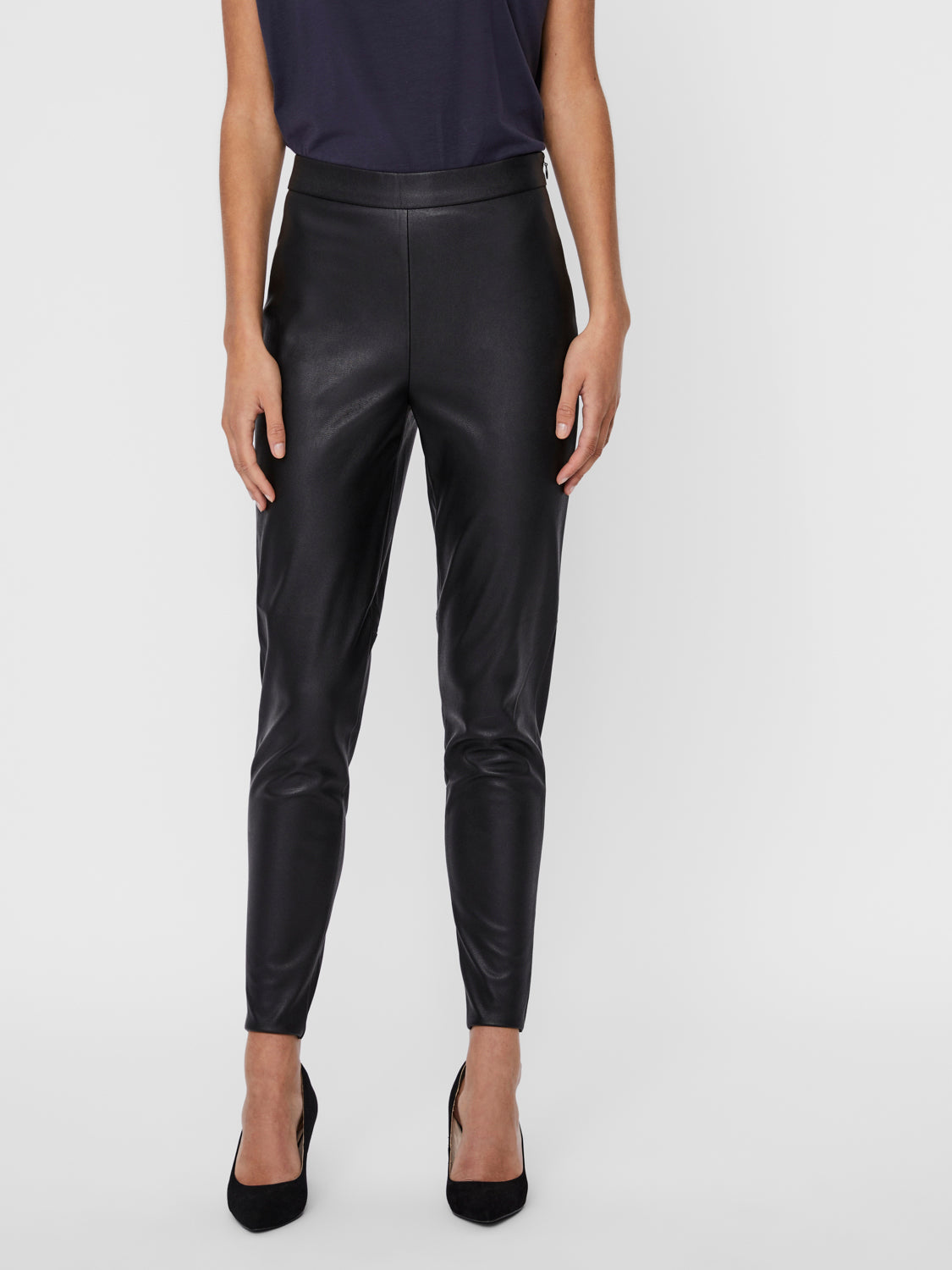 VMJANNI HW PU LEGGING NOOS Leggingsit