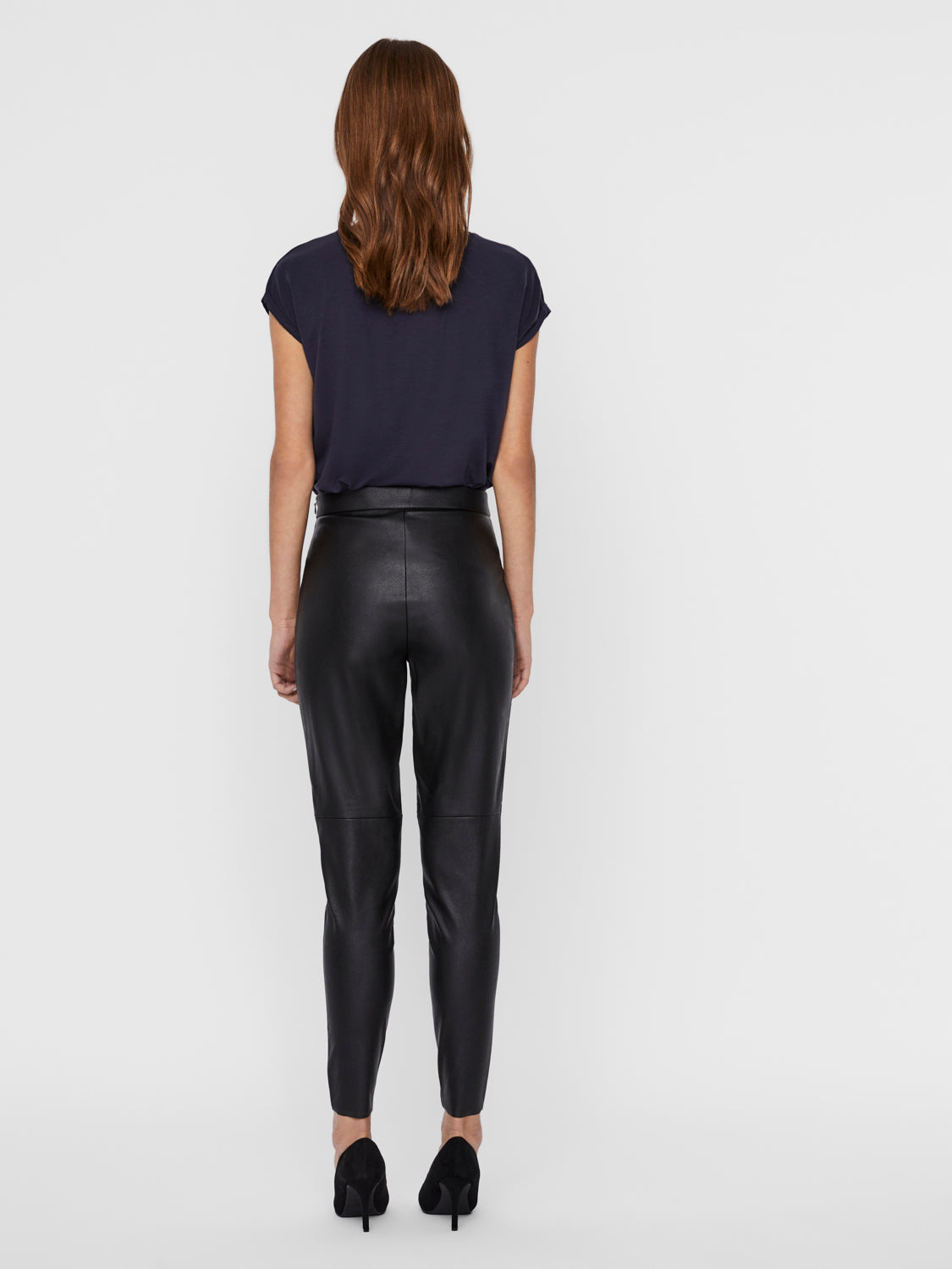 VMJANNI HW PU LEGGING NOOS Leggingsit
