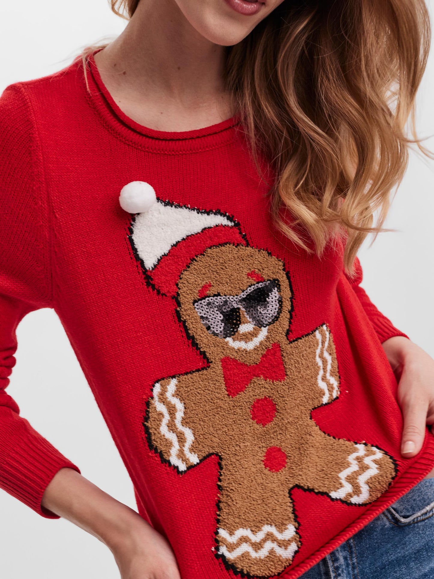 VMCOOKIE LS KNIT BLOUSE XMAS Jouluneule