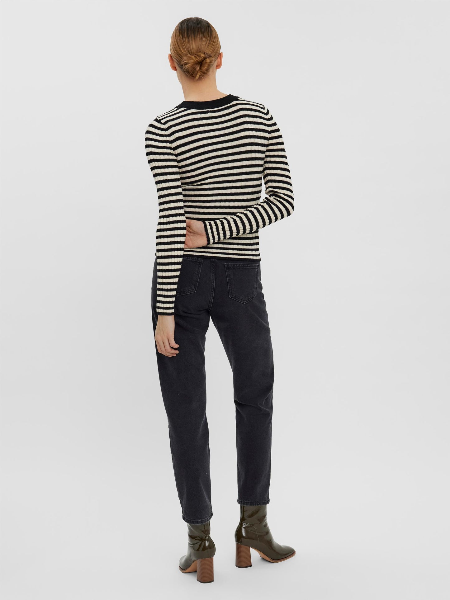 VMKIKI LS O-NECK RIB BLOUSE NOOS Neule