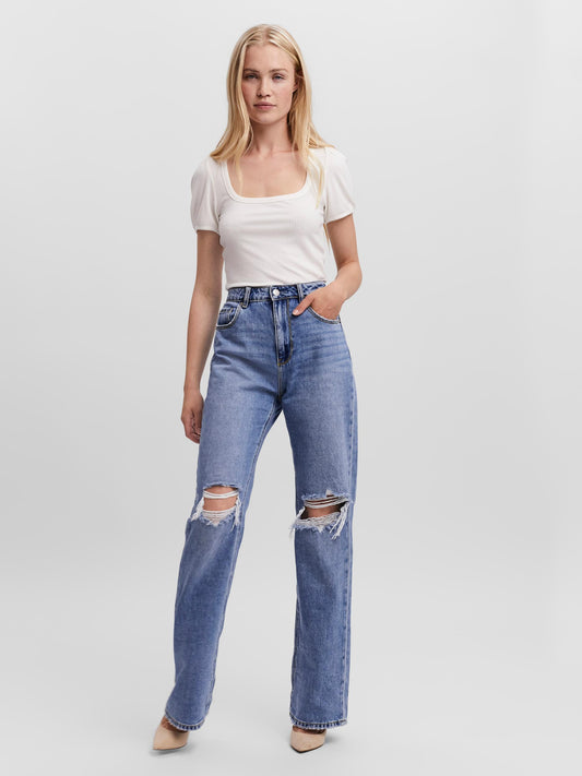 VMKITHY HR STRAIGHT JEANS LI363 GA NOOS Farkut