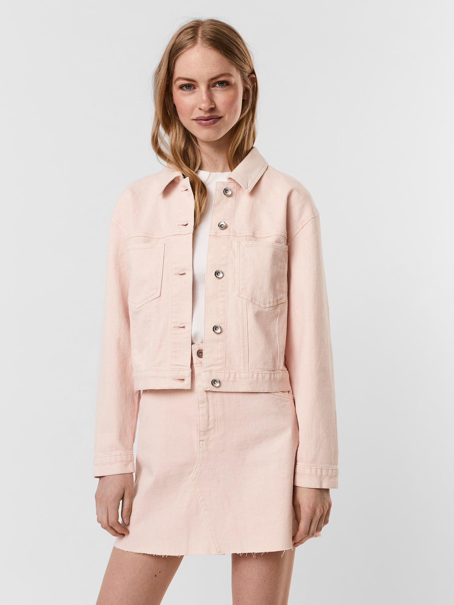 VMBRENDA LS DENIM COLOR JACKET GA Takki