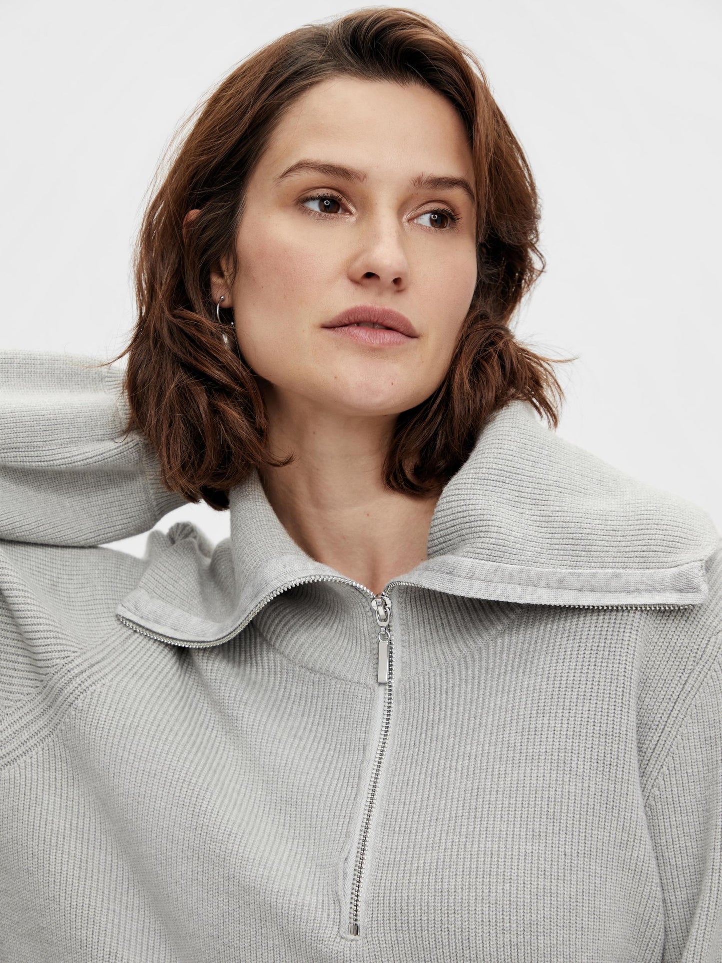 YASDALMA LS ZIP KNIT DRESS S. Neulemekko