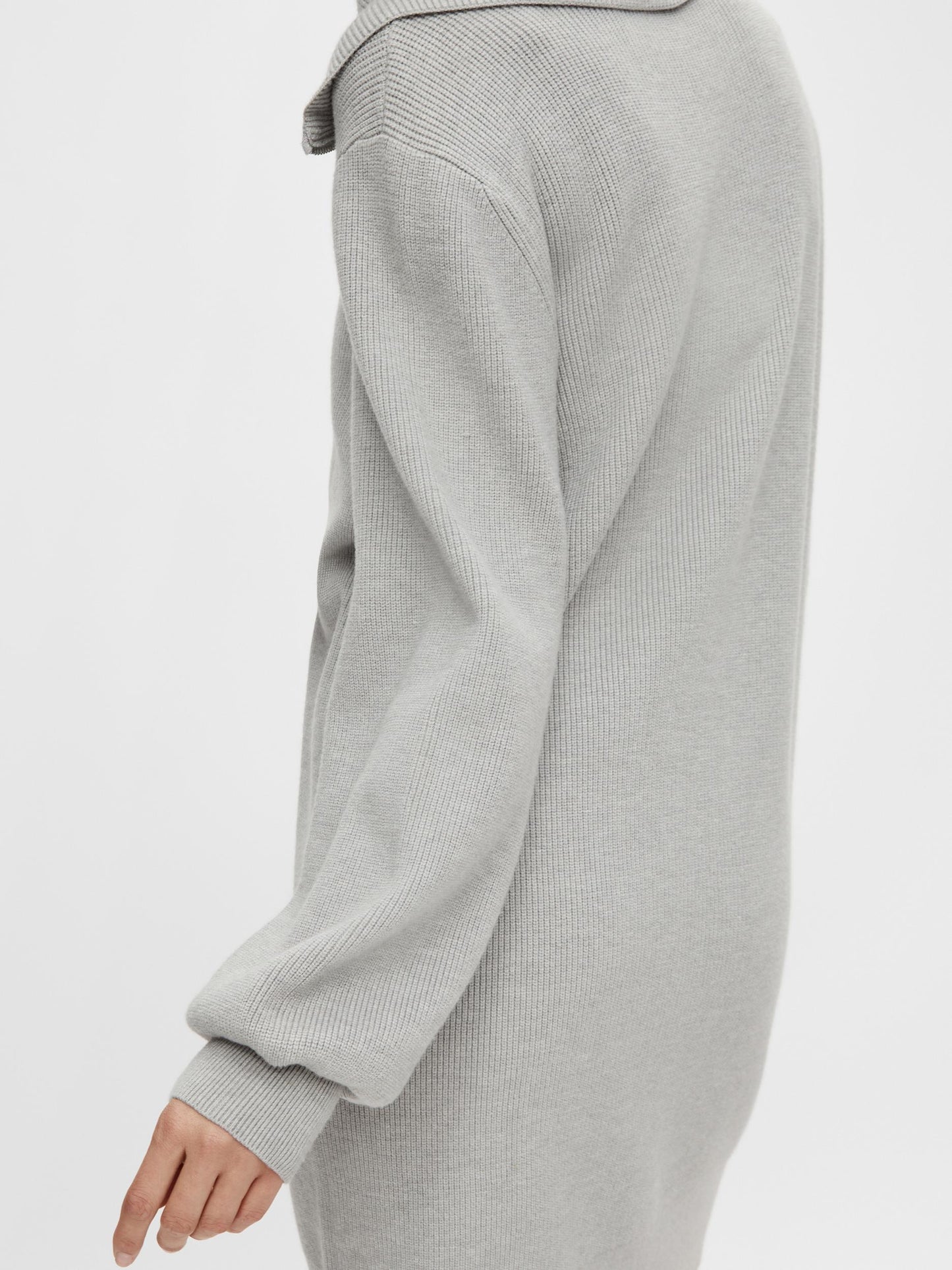 YASDALMA LS ZIP KNIT DRESS S. Neulemekko