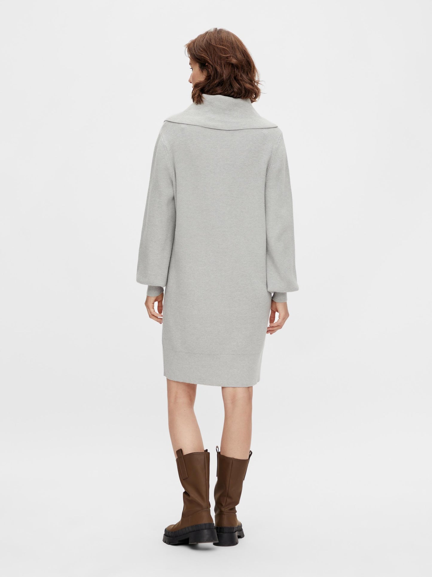 YASDALMA LS ZIP KNIT DRESS S. Neulemekko