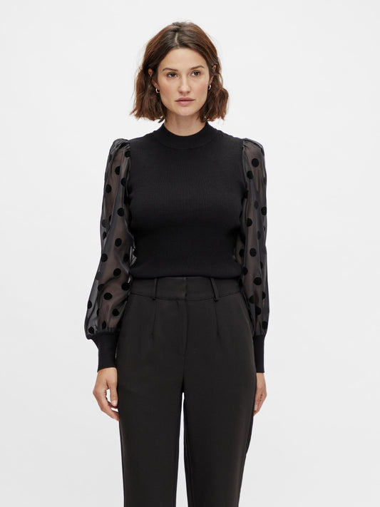 YASDOTME LS KNIT PULLOVER S. Neule