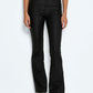 NMSALLIE HW FLARE COATED PANTS NOOS Housut