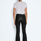 NMSALLIE HW FLARE COATED PANTS NOOS Housut