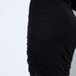 NMAPRIL L/S ROUCHING DRESS NOOS- Mekko
